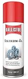 Honsell 25300 - Ballistol Silikonöl Spray, 200 ml, spezielles Silikon-Öl für die Pouring-Technik und die Acryl-Fließ-Technik, aber auch als Schmierung und Schutz
