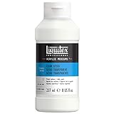 Liquitex 7608 Professional klares Gesso, Universalgrundierung für Acrylfarben, licht und alterungsbeständiger Primer, gebrauchsfertig - 237ml Flasche, transparent